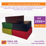 Laminated Cake Boxes in Kenya from Nuff Enterprises