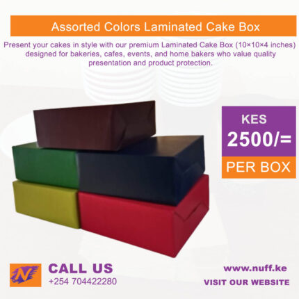Laminated Cake Boxes in Kenya from Nuff Enterprises